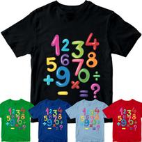 National Numeracy Number Day T-Shirts National Maths Day School Boys Girl #ND#03 L