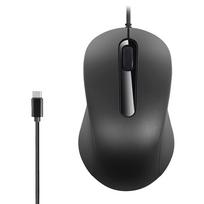 Wired Mouse, USB Type-C Connection, Silent Buttons, Medium Size, Cute Design, Lightweight, Ambidextrous, 1000 DPI Optical, Portable, Compatible with