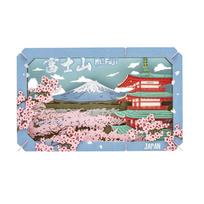 Ensky Paper Theater PT-L85: Mount Fuji and Cherry Blossoms