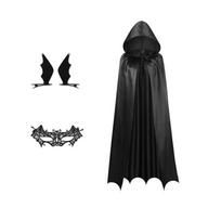 Hairpin Halloween Cosplay Costume Loose Halloween Cloak with Hat Creative Women's Ghost Cloak  Gift