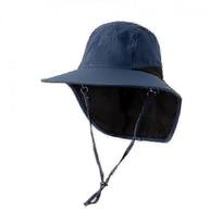 Mike Neck Flap Wide Brim Sun Hat, Uv Sun Protection Yard Work Safari Hiking Hat compatible with Men Women(navy Blue)