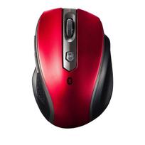 Sanwa Supply Bluetooth 3.0 Blue LED Silent Mouse, Red MA-BTBL28R