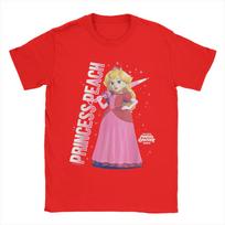 Unisex Womens TShirts The Super Marios Galaxy Movie 100 Cotton Tee Shirt Short Sleeve Galatic Princess Peach T Shirts Clothes S