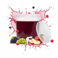 Pojemnik Fermentacyjny 33L Wiadro Bezbarwne + Kran Nalewki Wino Piwo Zestaw
