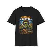 Aliens Saying  Humans Built It  Children's Children's T  Children's T-shirt | Retro UFO Apocalypse 110