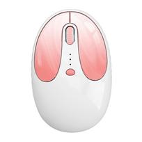Wireless Mouse with Bluetooth & 2.4G USB, Connects to 2 Devices, Silent Operation, Type-C Rechargeable, Compact and Lightweight, Compatible with