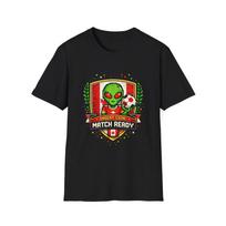 Canada Retro Arcade Alien Soccer Crest Children's Children's T  Children's T-shirt | Match Ready, Insert Coin 120