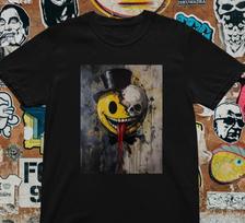 Dark Art Skull T-Shirt – Creepy Horror Aesthetic Graphic Tee Gothic Grun M