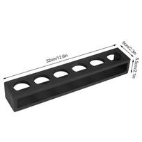 6 Holes Wine Glass Rack Black Shot Glass Holder Reusable Cup Holders Stand  Kitchen
