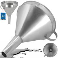 Cinkuotas metalinis piltuvėlis su filtru, Kuro filtras, Dubuo 23 cm