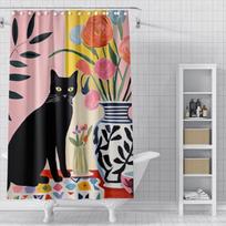 Home shower curta for bathroom waterproof fabric Modern Nordic style bathroom Curta shower curtain 180x200 240x180 aaaa (as the picture,90x180cm)