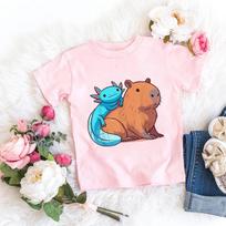 Cute T-shirt Summer Fashion T-shirt Streetwear Anime Casual Children's Clothing Birthday 100