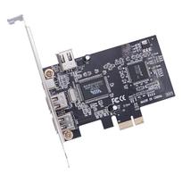 CY Card PCI-E 1X 4X 16X - Firewire 400 Capture Card IEEE 1394a PCI Express 4 Port Card 6-pin and 4-pin IEEE-1394 400Mbps Adapter for Windows, Mac OS,