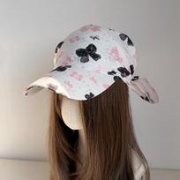 Purple Graffiti Wide Brim Headscarf Baseball Cap - Women's Spring 2026 Duckbill Hat One Size