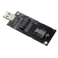 Cablecc Key-B M.2 NGFF WWAN to USB 3.0 Adapter Riser Card with SIM Slot for 3G4G5G LTE Wireless Module Modem Card