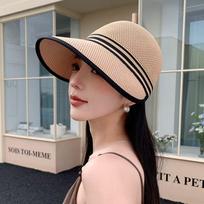 Women's Wide-Brim Sun Hat: Breathable Knit for Outdoor Sports, Cycling, and Beach. One Size