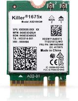 Killer Series for AX1675x AX210NGW Gaming WiFi 6E Adapter Upgrade  M.2 WiFi Card for PC  2.4Gbps WiFi  Bluetooth 5.3 Compatible