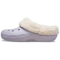 Crocs Classic Roll Up Fleece Lined Clogs Women's Light Purple 210846-5PS 36/37