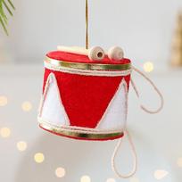 Multicolor Christmas Hanging Decoration Hanging Santa Coat Drop Ornament Cloth Knitting Drum Hat Scene Decoration Pendant