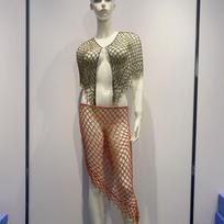 Handmade Crocheted Beaded Beach Shawl & Bikini Cover-up Scarf
