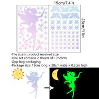 Fairy Stars and Butterfly Glow Sticker Kids Room Decoration Luminous Wall Sticker Decal Children Boy Girl Bedroom DIY Home Decor