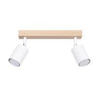 Plafon Tundra 2 Gu10 Biały  Wood Lumilo 12.477.86