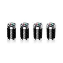 2026 Hot Alfa Romeo 4pcs/set Aluminum Car Wheel Tire Valve Caps For Alfa Romeo 159 156 Stelvio 147 Mito Sportiva Giulia Giuliett (as the picture,For Alfa Romeo)