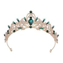 Baroque Bride Tiaras Rhinestone Diadem Headwear Jewelry Queen Princess Crown  Photo Props