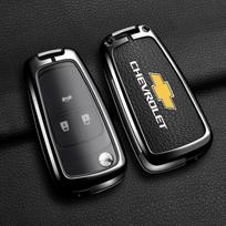 For Chevrolet Onix Equino Orlando Cruze Spark Sonic Camaro Volt Bolt Trax Malibu Blazer Traverse Seeker Alloy Car Key Case Cover