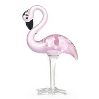 Cute Simulated Pink Flamingo Handmade Art Animal Sculpture Glass Flamingo Figurines  Office Style B