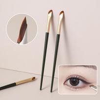 Upgrade Professional Slanting Flat Sickle Blade Eyeliner Eyebrow Brush Wool Fiber Eye Contour Beauty Tool