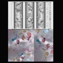 3D Soft Silicone Nail Mold Ocean Mermaid Goldfish Koi Buttons Carves Cartoon DIY Nail Art Accessories