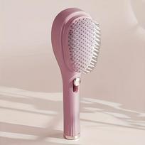 Elescopic Hair Brush with Rubber Bristles Anti-Static Scalp Massage Volumizing Comb Portable for Styling Women All Hair Types