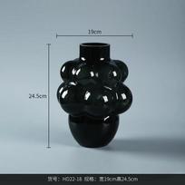 Glass Vase Grape Shape Geometric Hydroponic Glass Planter Flower Arrangement Accessories Home Decoration Decorative Accessories