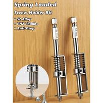 Universal Anti Drop Screwdriver Bit Screws Retaining Holders Clamp Fixing Set Spring Loaded Screw Holder Bit Screw Gripper Tool