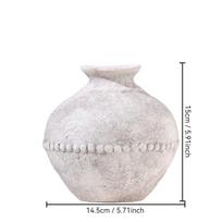 Coarse Pottery Flower Vase Handmade Ceramic Jar Floral Arrangement Accessories Flower Vases Flowerpot Home Decoration