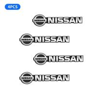 4PCS Car Speaker Audio Sticker For Nissan Nismo X-trail Almera Qashqai Tiida Patrol Y62 Teana J32 Skyline V36 Auto Accessories