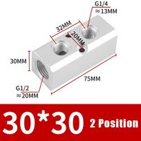 Pneumatic Gas Distributor 1/4 1/2 BSP Multi Connector AL-2 AL-3 AL-4 AL-5 AL-6 Compact Manifold for DIY Engineered Systems