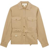 Michael Kors Solid Color Work Jacket Women jackets Light-Brown JU2207GQ77-250 S