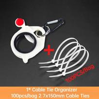 Glow In The Dark Cable Tie Holder Fluorescent Plastic Cable Organizer  Outdoor Use Round