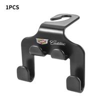 1/2Pcs Multifunction Car Logo Seat Headrest Hook For Cadillac Emblem ESCALADE ATS BLS CT4 CT6 SRX STS XT4 XT5 SLR XT6 XTS