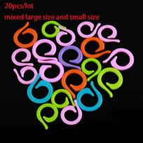 20/60/100pcs Plastic Knitting Crochet Locking Stitch Markers Circle Counting Ring Latching Craft Knitting Tool Sewing Accessory