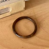 Elegant Smudged Fine Bangles Smooth Round Thin Resin Bracelets Colorful Exaggerated Wrist Bracelets Gifts