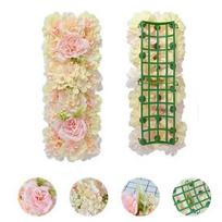 Artificial Rose Flower Panel Baby Shower Decoration Arc Wedding Wall Background Decor Table Arrangement Flower Row