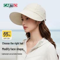 CARTELO Women's Wide Brim Sun Protection Bucket Hat One Size
