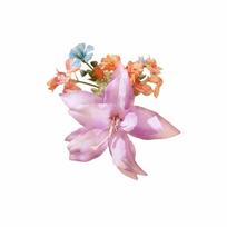 Elegant Fairy Flower Hair Stick Simulation Flower Hairpin Thai Hair Fork Bohemian Side Clip Bride Hair Accessories Daily violetinė