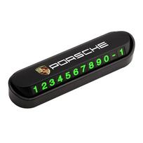 Car Temporary Parking Card Phone Number Card Plate For Porsche Panamera Taycan 911 718 Macan Cayenne Boxster Cayman 918 Pajun