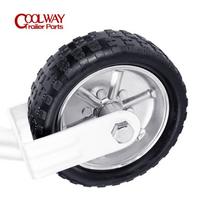 Replacement Spare Solid Rubber Wheel  For 10 Inch Jockey Wheel Capacity 1000KG Trailer Jack Parts Accessories