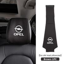 Car Seat Headrest Pillow Cover Ice Silk Anti Wear Protective Case For Opel Corsa Astra H G J Insignia Vectra Zafira Meriva