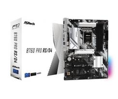 ASRock B760 Pro RSD4 Motherboard, compatible with Intel 12th and 13th generation CPUs (LGA1700), B760 chipset, DDR4 ATX [Authorized domestic